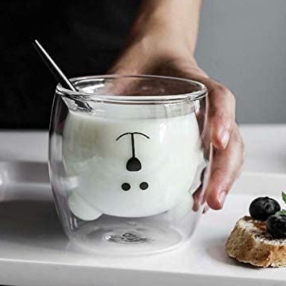 NWT Cute Mug Bear Coffee Cup Double Wall Insulated - Picture 4 of 9